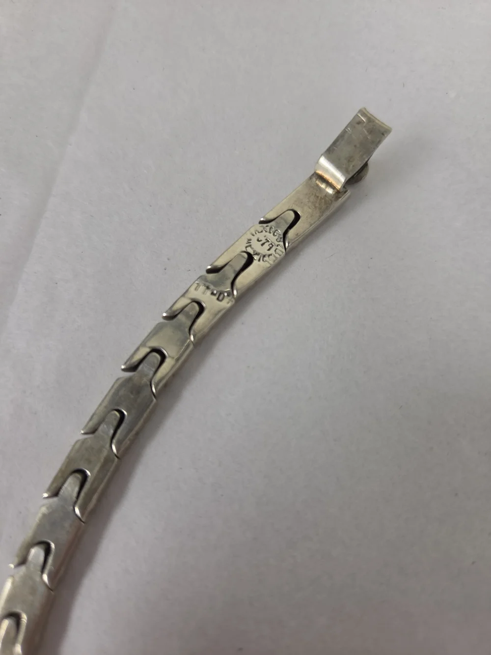 Vintage Solid Silver Link Bracelet